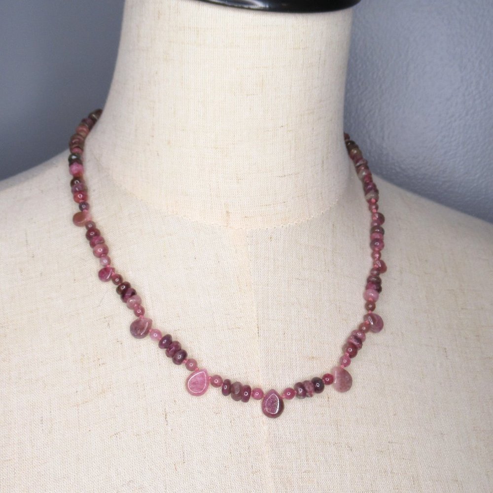 Pink Tourmaline Necklace